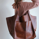 Beverly | Ylisuuri viikonloppunahkainen käsilaukku-EmiyoSuomi