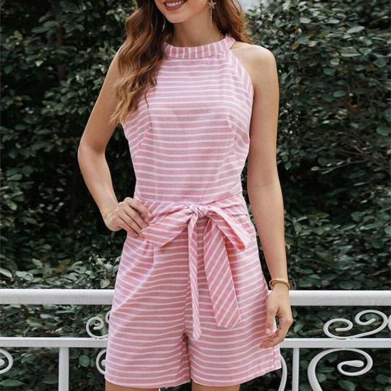 Eisa | Lyhyt raidallinen haalari-Clothing-EmiyoSuomi