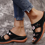 Rosalinda | Ortopediset ja tyylikkäät kukalliset tossut-kengät-EmiyoSuomi