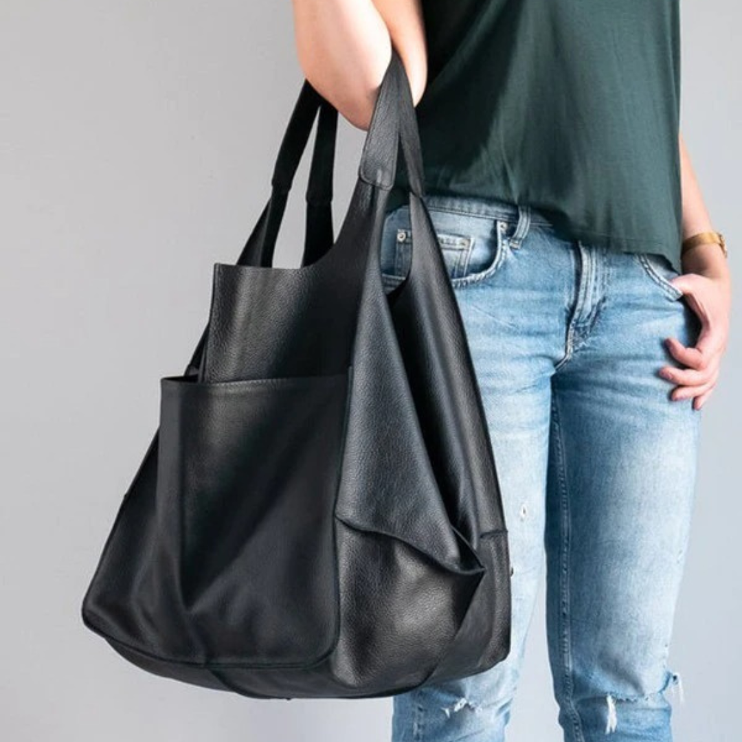 Beverly | Ylisuuri viikonloppunahkainen käsilaukku-EmiyoSuomi