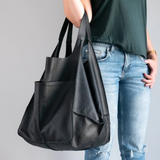 Beverly | Ylisuuri viikonloppunahkainen käsilaukku-EmiyoSuomi