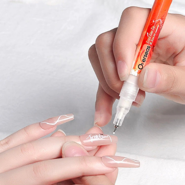 MyPen | Erittäin ohut kaareva manikyyri huopakynä-EmiyoSuomi