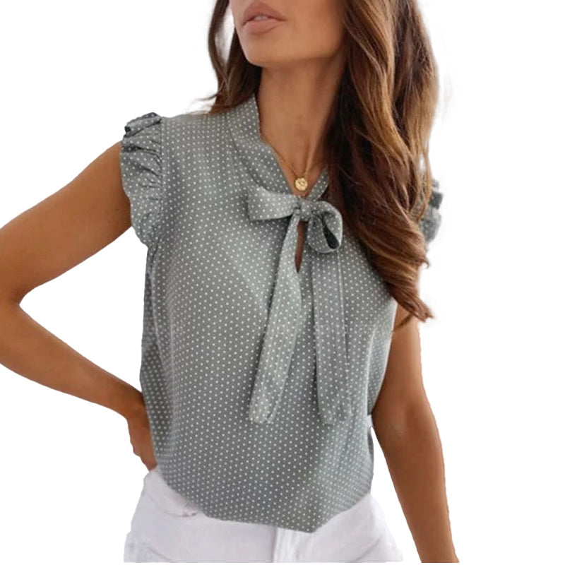 Yumi | Hihaton pilkullinen naisten paita-Clothing-EmiyoSuomi