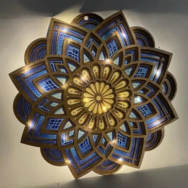 Mandala | Käsintehty seinävalaisin-EmiyoSuomi