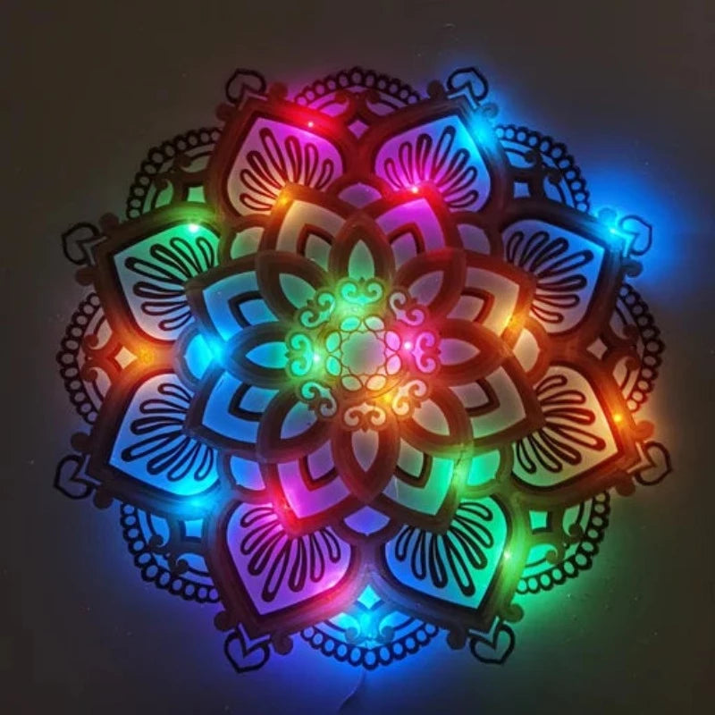 Mandala | Käsintehty seinävalaisin-EmiyoSuomi