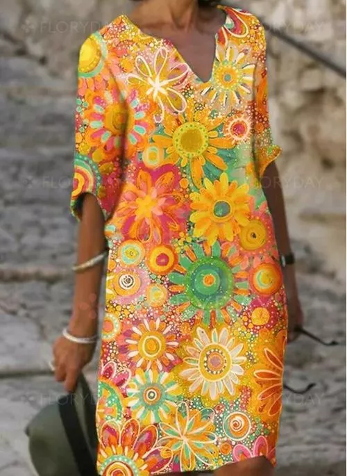 Rosa | Värikäs kukkainen mekko-Clothing-EmiyoSuomi