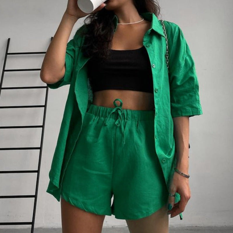 Carina | Tyylikäs yksirivinen kaksiosainen setti-EmiyoSuomi