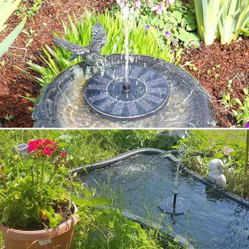 Emiyo Solar Fountain | Luo puutarhaan rentouttava ilmapiiri-EmiyoSuomi