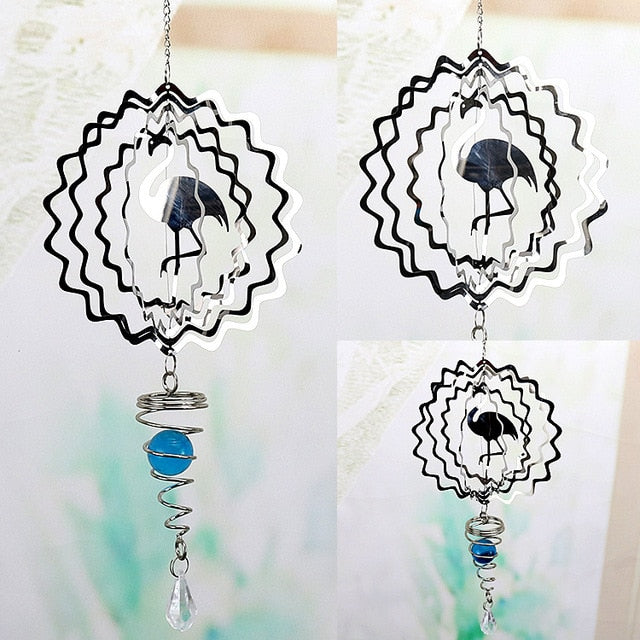 Wind | 3D-pyörivä metallinen tuulikello-EmiyoSuomi