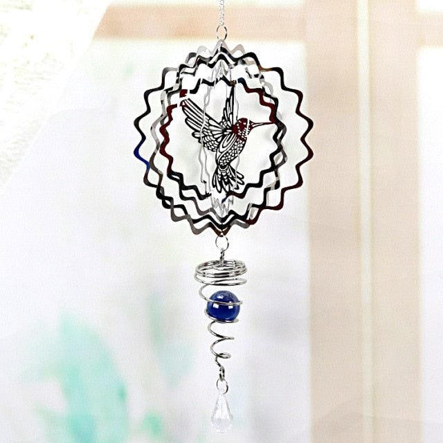 Wind | 3D-pyörivä metallinen tuulikello-EmiyoSuomi