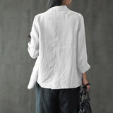 Nica | Puuvillainen pitkähihainen bleiseri-EmiyoSuomi