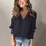 Aira | Muodikas pitsinen pusero-Clothing-EmiyoSuomi