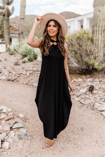 Gina | Auringonpaiste Maxi mekko-Clothing-EmiyoSuomi