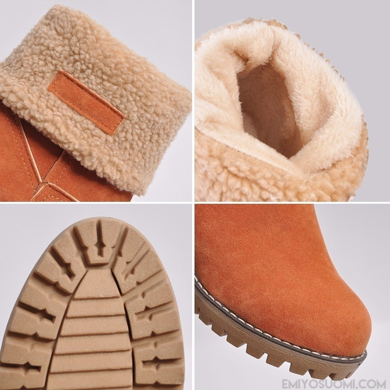Caddio | Lämpimät mokkanahkaiset talvisaappaat-Shoes-EmiyoSuomi