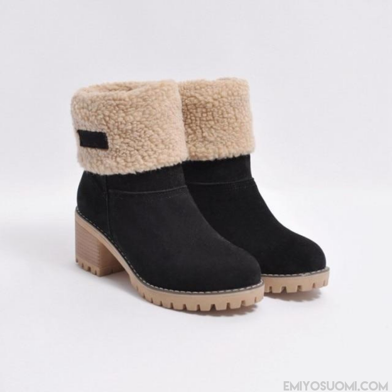 Caddio | Lämpimät mokkanahkaiset talvisaappaat-Shoes-EmiyoSuomi