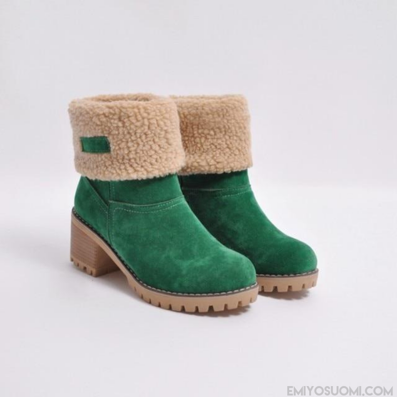 Caddio | Lämpimät mokkanahkaiset talvisaappaat-Shoes-EmiyoSuomi