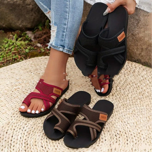 Hengittävät Mesh-Peep-Toe-Lipokkaat - Tyylikkäät - Mukavat-kengät-EmiyoSuomi