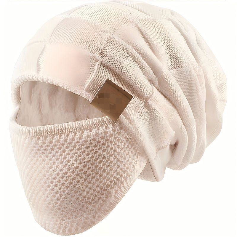 Unisex talvi neulebalaclava - pipo - kasvonsuoja-setti