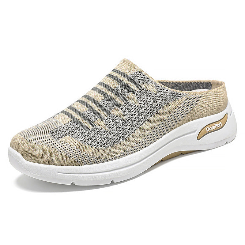 Neuleiset slip-on tennarit kevyet naisten casual kengät