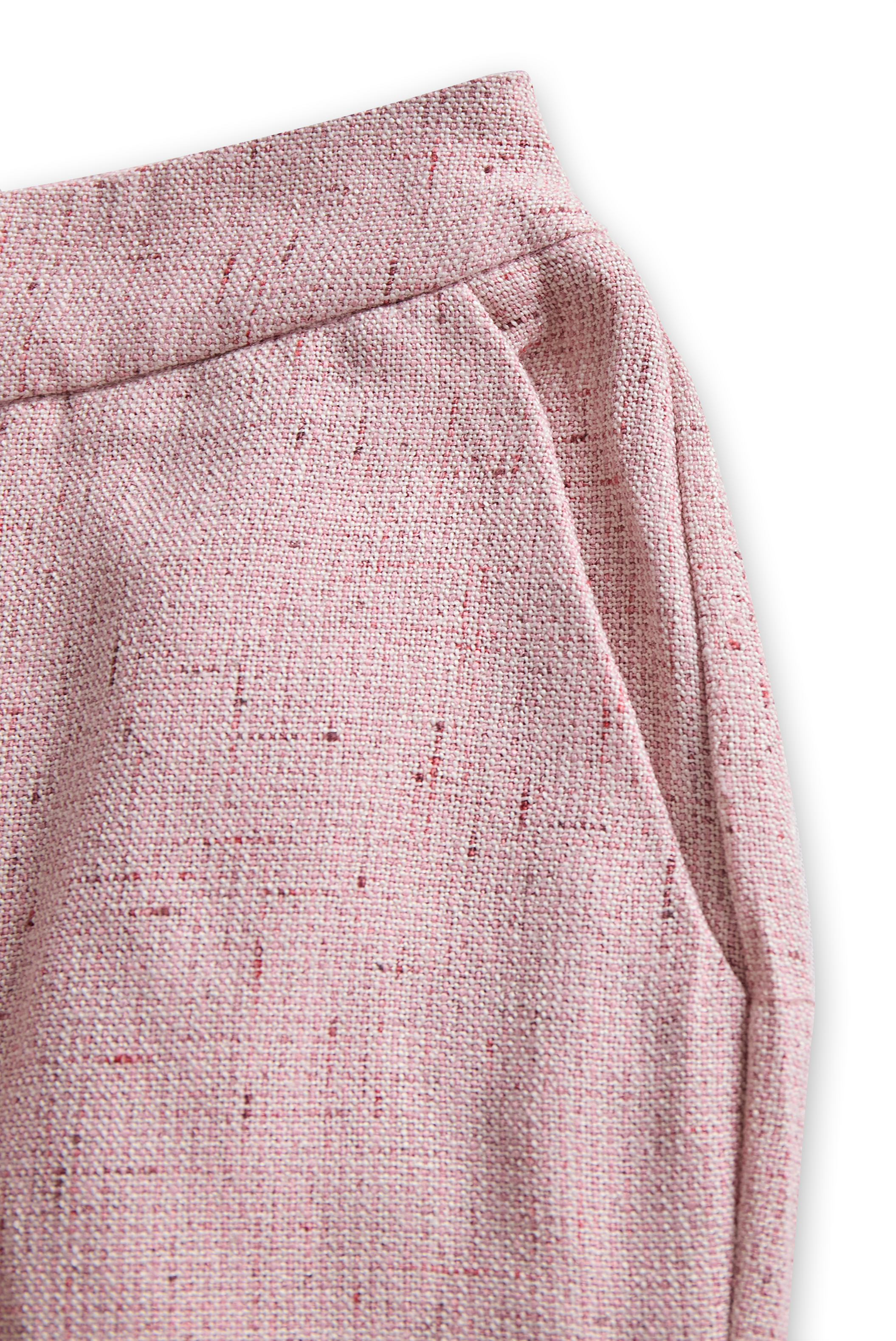Naisten puku painetetuilla napeilla, löysä leikkaus, pehmeä pinkki