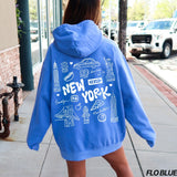 Huppari | New York Doodles, Comfort Colors