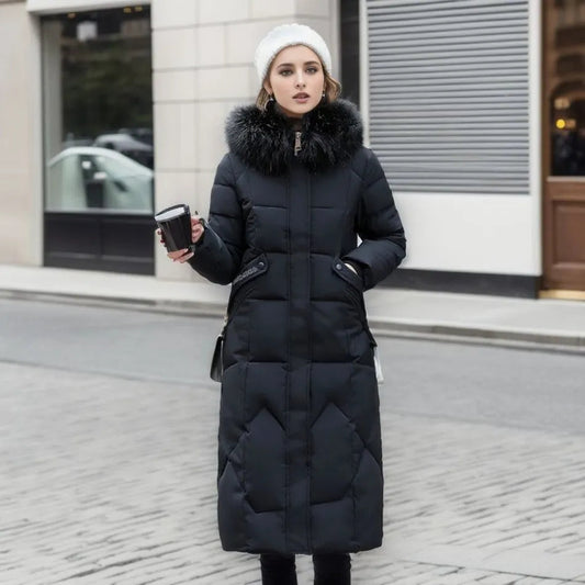 Stilla winterjas - warme bontkap - stijlvol & comfortabel