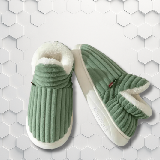 Sherpa Cord – Dames warme pantoffels voor thuis