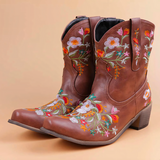 Marly - Säänkestävät Cowgirl Vintage Saappaat - Tyyli - Mukavuus - Kestävyys-kengät-EmiyoSuomi