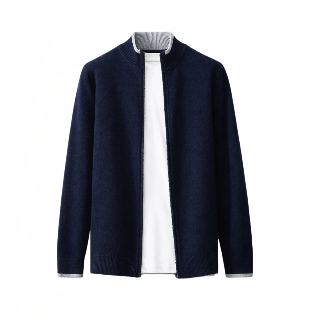 Miesten Zip Takki | Lämmin &amp; Elegantti | Pehmeä, Tyylikäs