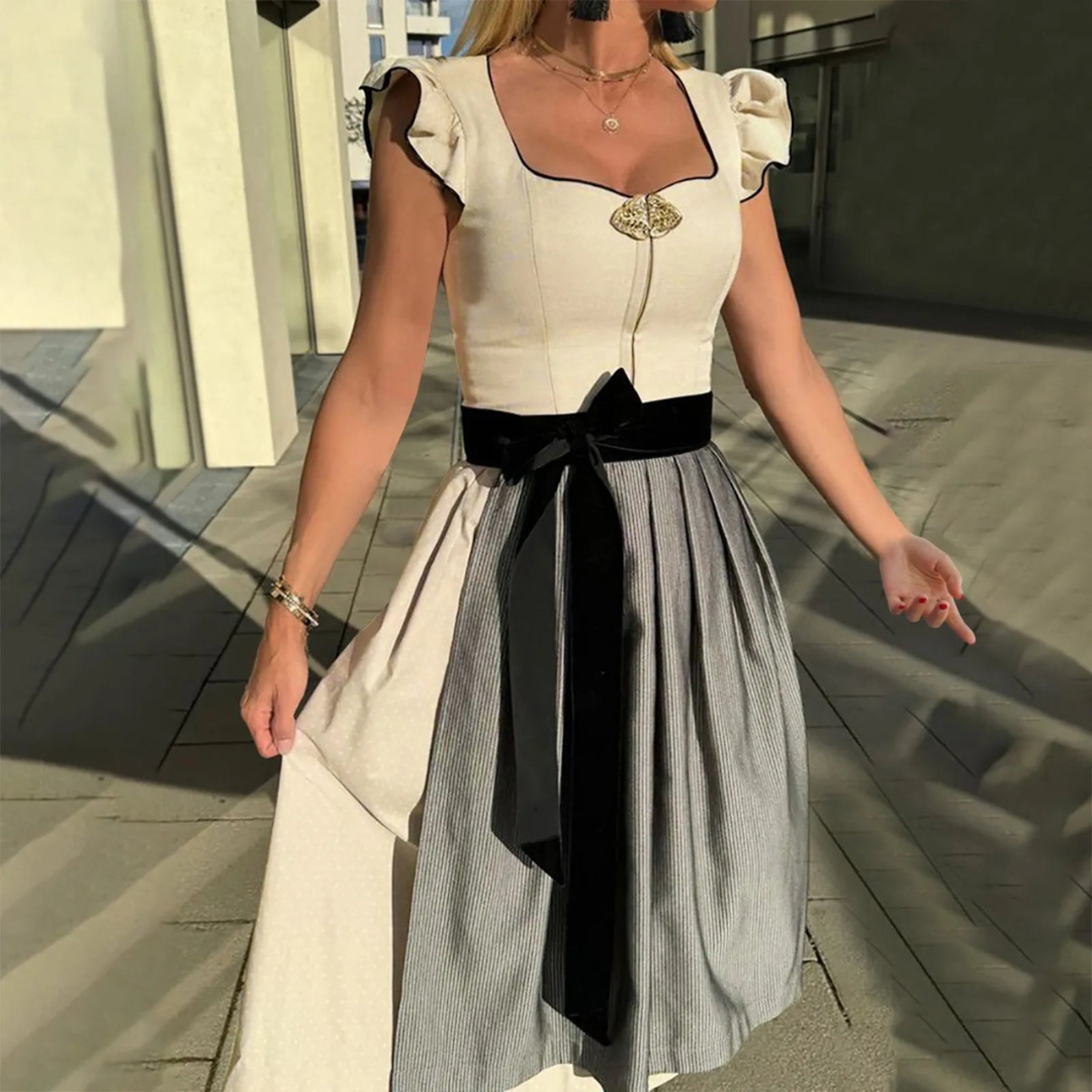 Naisten Dirndl Mekko - Hengittävä Trachtenmekko - Oktoberfest Juhlat