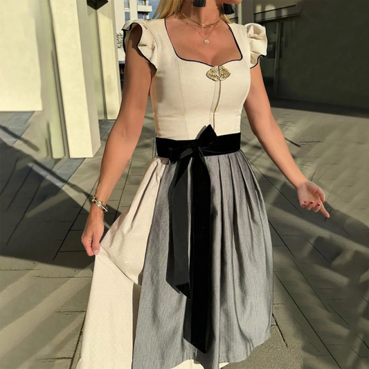 Naisten Dirndl Mekko - Hengittävä Trachtenmekko - Oktoberfest Juhlat