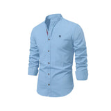 Miesten paita slim fit napitus kaulus, hengittävä casual