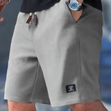 Miesten shortsit nauhaviritys slim fit casual kesä