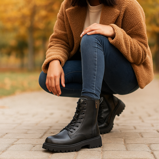 Leder-Winterstiefel für Damen - Stilvoll - Bequem - Langlebig