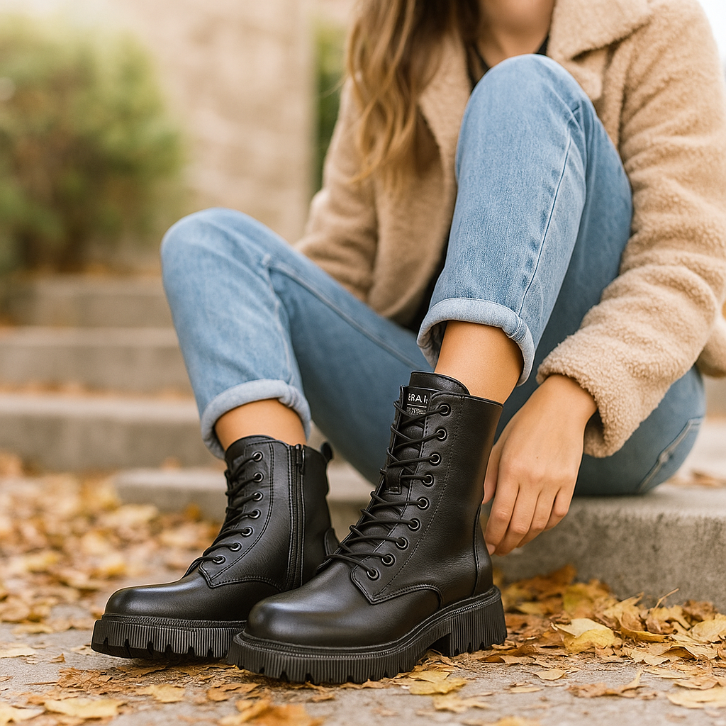 Leder-Winterstiefel für Damen - Stilvoll - Bequem - Langlebig