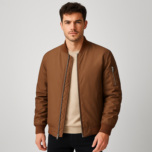 Elias slim bomber-takki - Vetoketju - Tyylikäs miesten malli