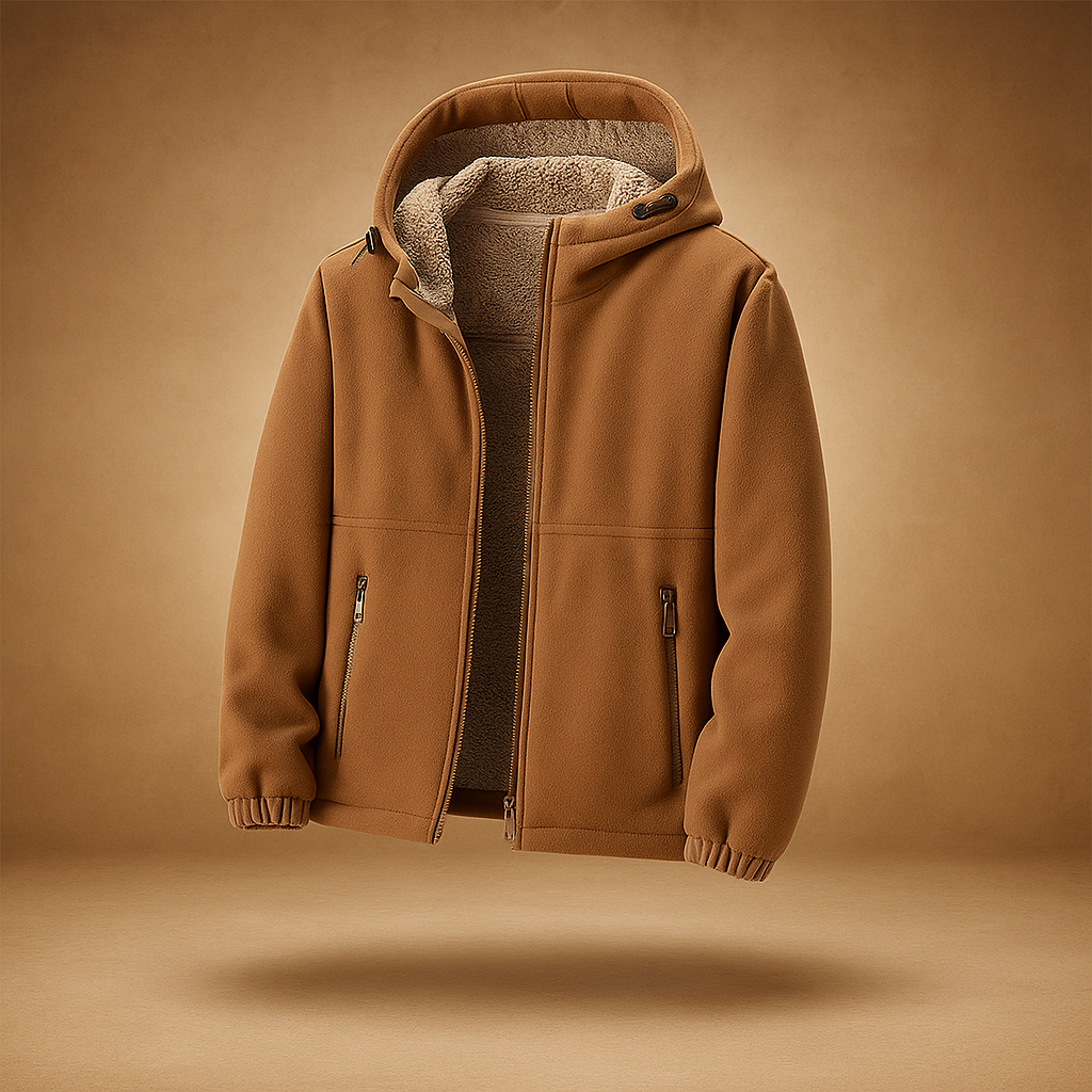 Miesten Fleece-takki - Sherpa Vuori - Vetoketjuhuppu - Normaali Istuvuus