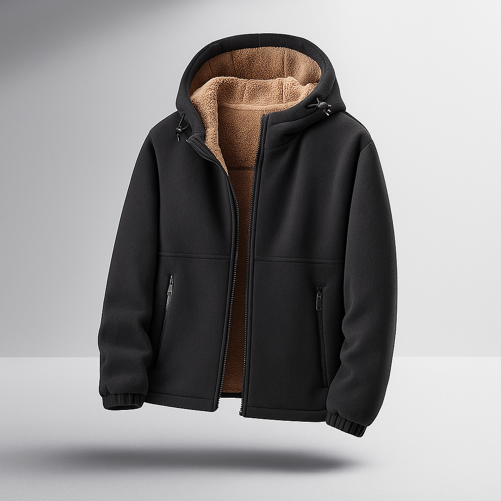 Miesten Fleece-takki - Sherpa Vuori - Vetoketjuhuppu - Normaali Istuvuus