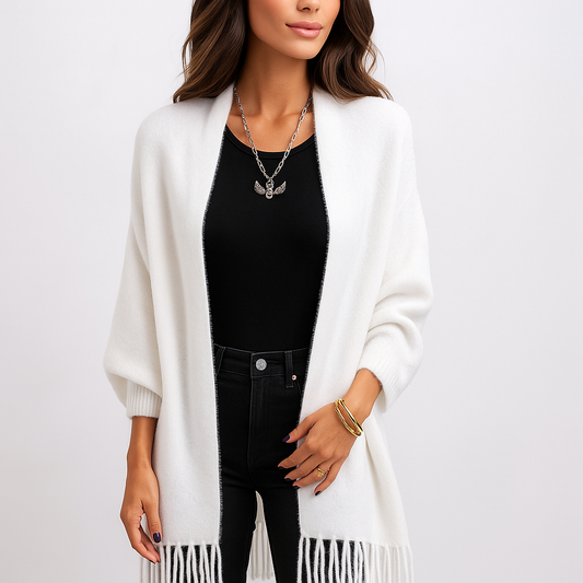 Stilla Cardigan Frilloilla - Pehmeä Mukavuus - Uniikki Design
