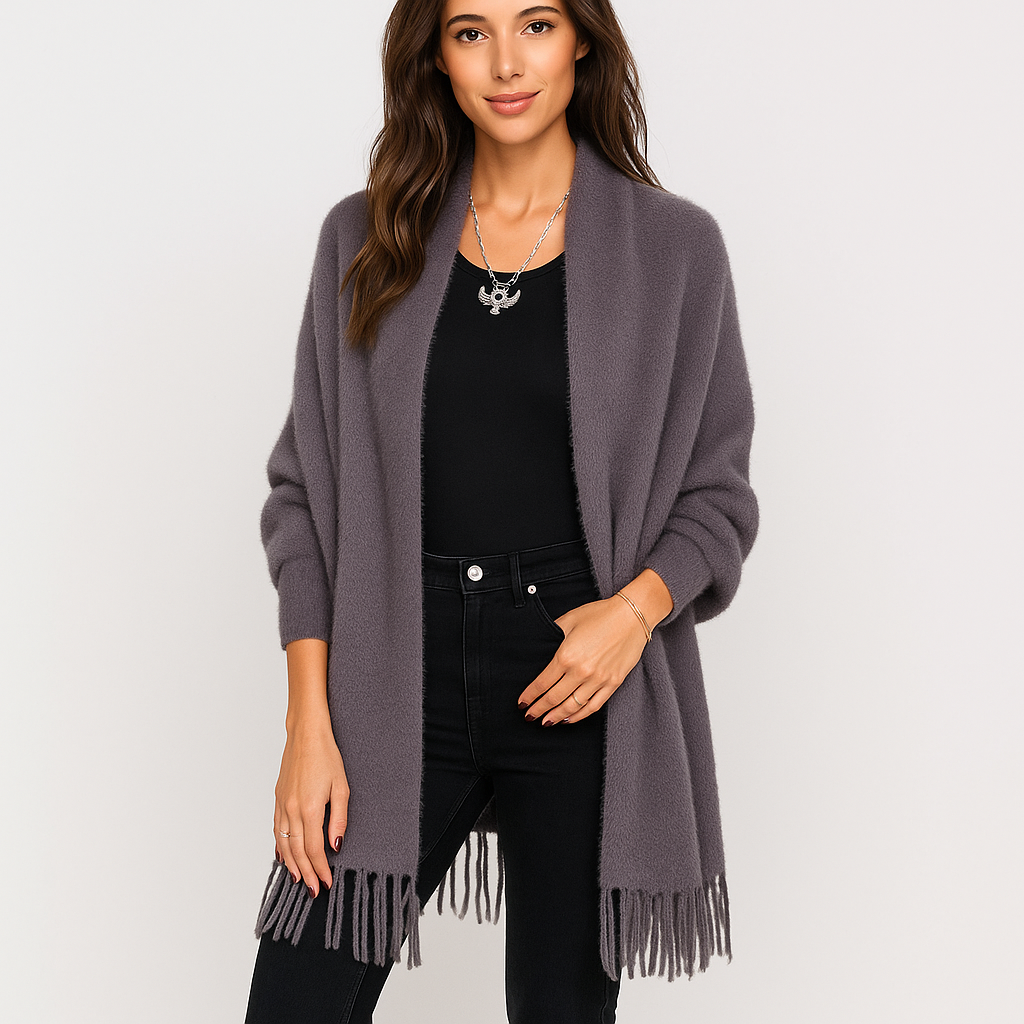 Stilla Cardigan Frilloilla - Pehmeä Mukavuus - Uniikki Design