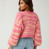 Stilla - Monivärinen Cozy Cardigan - Pehmeä Tyyli & Mukavuus
