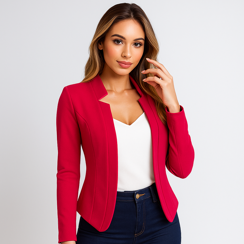 Stilla Pieni Naisten Blazer - Elegantti Neuletakki - Mukava Design