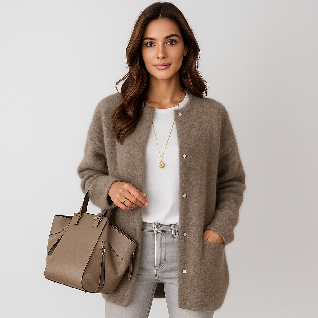 Aubrey Blød Villa Cardigan - Mukava - Tyylikäs - Lämmin