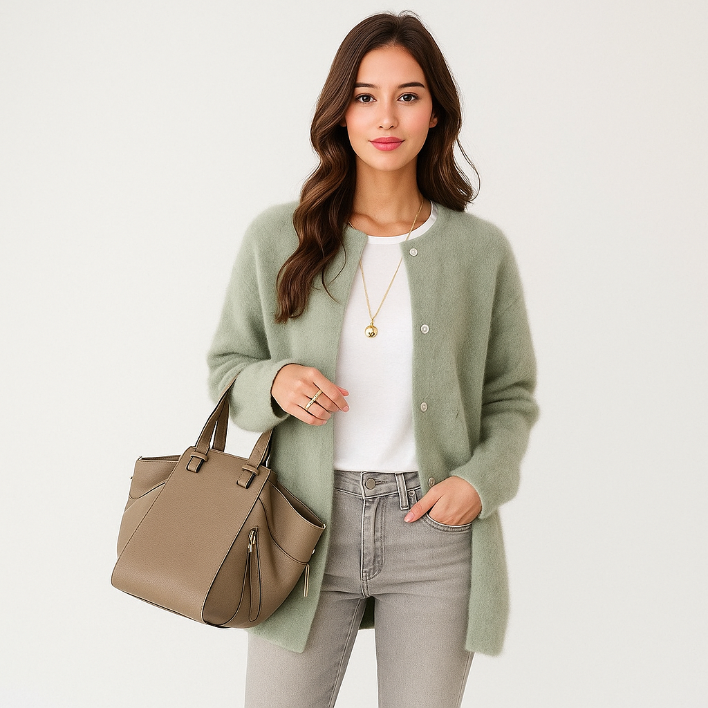 Aubrey Blød Villa Cardigan - Mukava - Tyylikäs - Lämmin