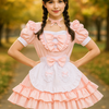 Plus-kokoisten Naisten Halloween Tarjoilijamekko - Rypytys Mini Cosplay