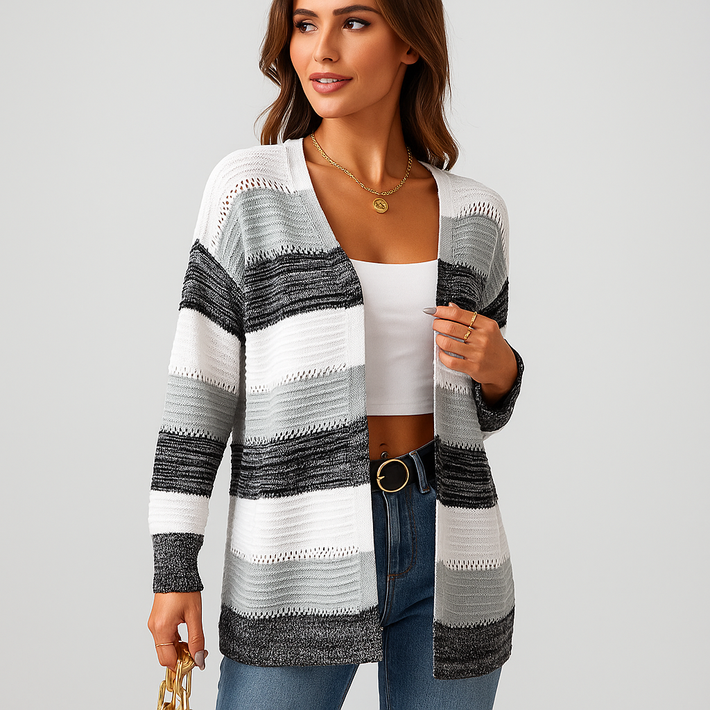 Naisten Cardigan - Mukava Mukavuus - Tyylikäs ja Pehmeä Design