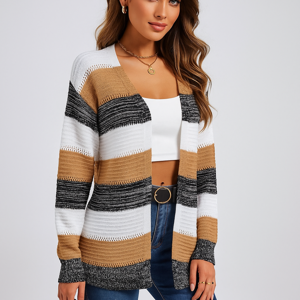 Naisten Cardigan - Mukava Mukavuus - Tyylikäs ja Pehmeä Design