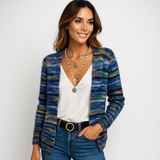 Monivärinen Cashmere Cardigan - Pehmeä Eleganssi - Ylellinen Mukavuus