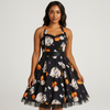 Alessandra Halloween Midi Mekko - Sarjakuvaprintti - Uniikki Design