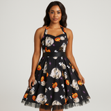 Alessandra Halloween Midi Mekko - Sarjakuvaprintti - Uniikki Design